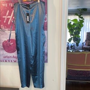 Elegant Blue Women's Pants